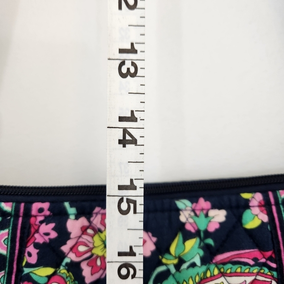 VERA BRADLEY Hipster Crossbody Bag Petal Paisley Blue Pink Cloth RETIRED - Picture 12 of 14